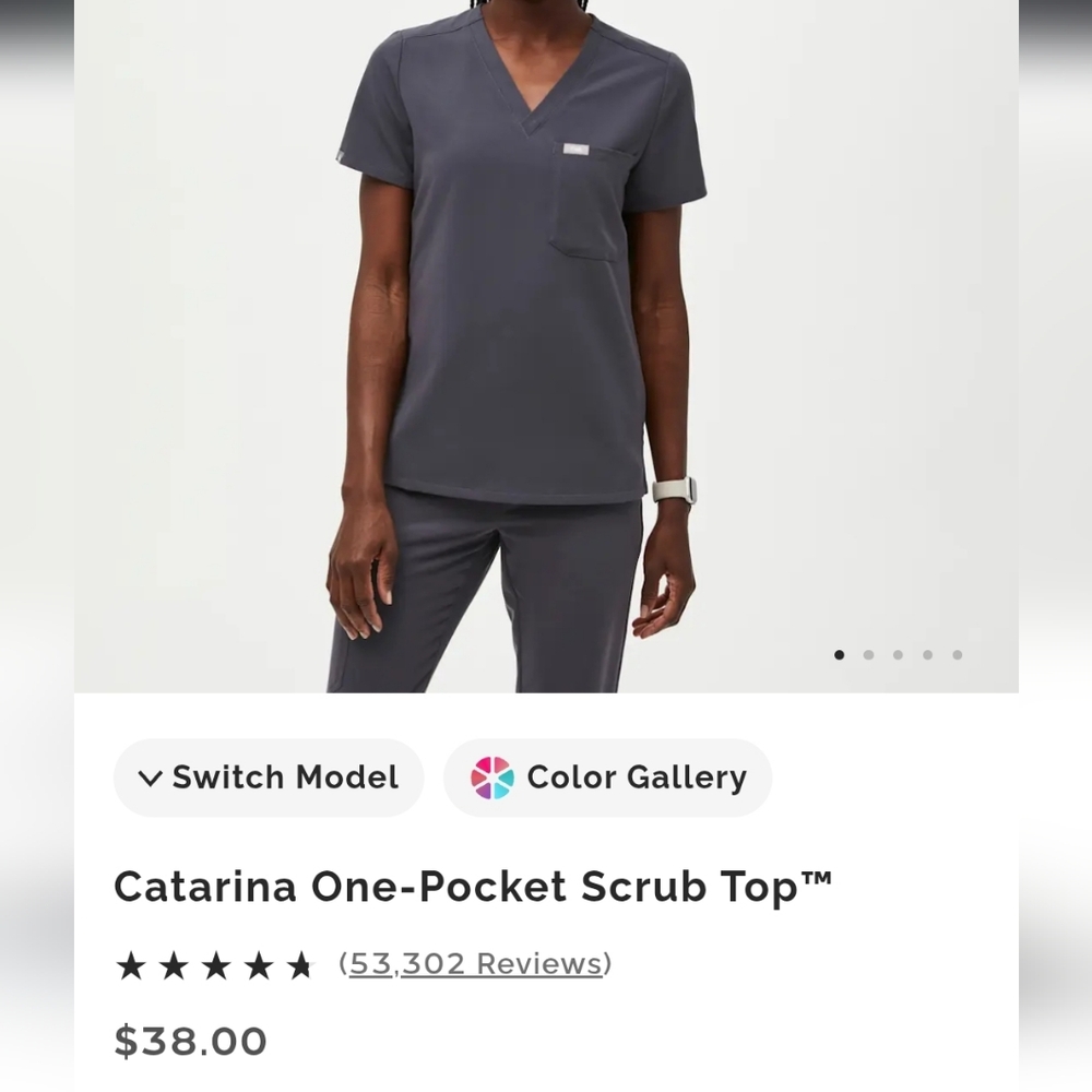 NWT Figs Catarina Scrubs Top